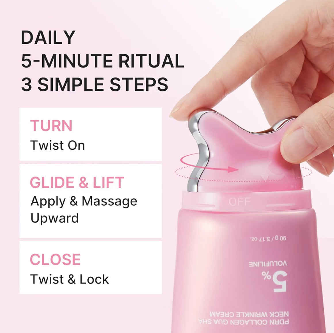 Medicube PDRN Collagen Gua Sha Neck Wrinkle Cream