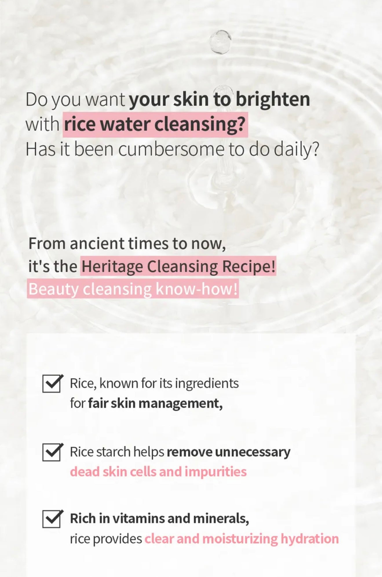 S.NATURE Aqua Rice Foam Cleanser