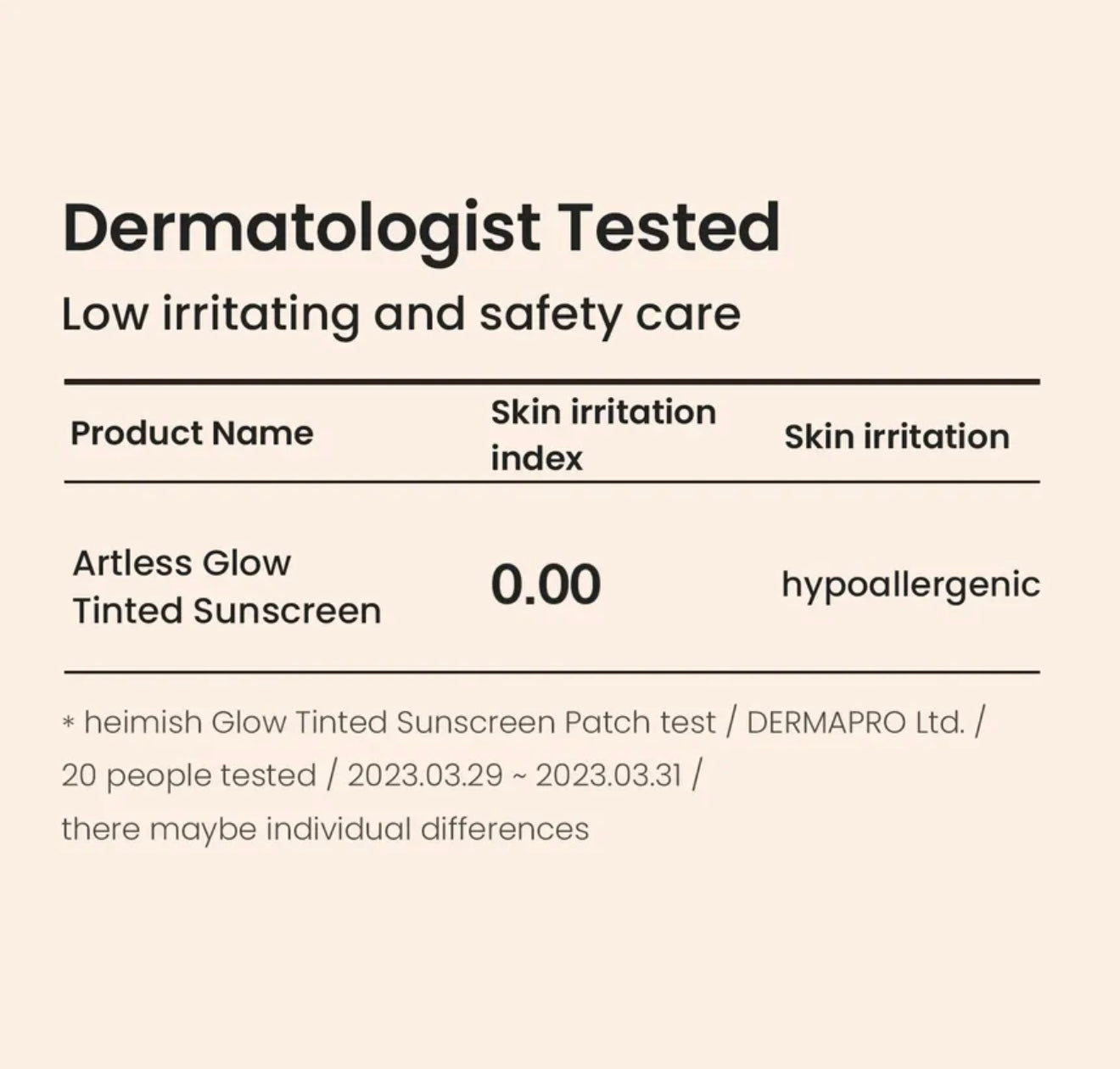 heimish Artless Glow Tinted Sunscreen