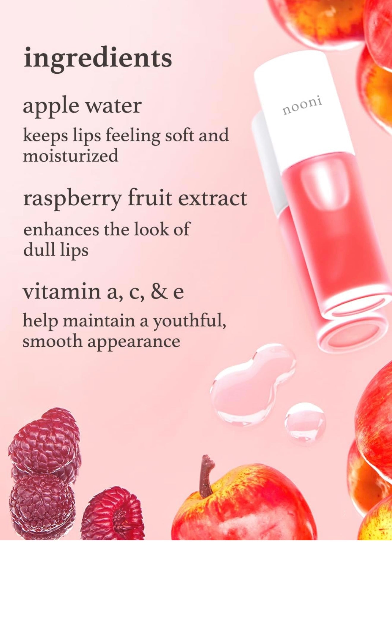 Nooni Apple Lip Oil