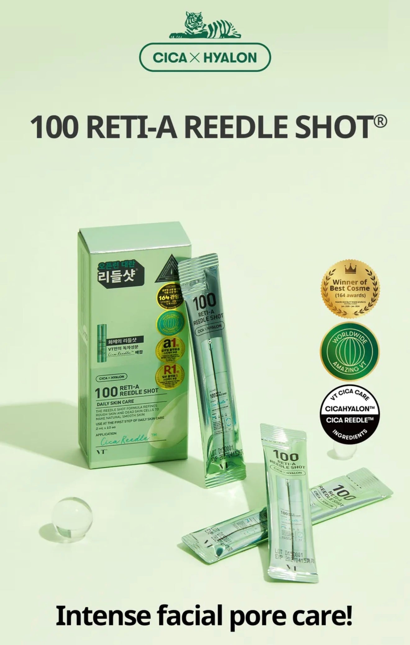 VT Cosmetics Reti-A Reedle Shot 100 Stick 2ml (10ea)