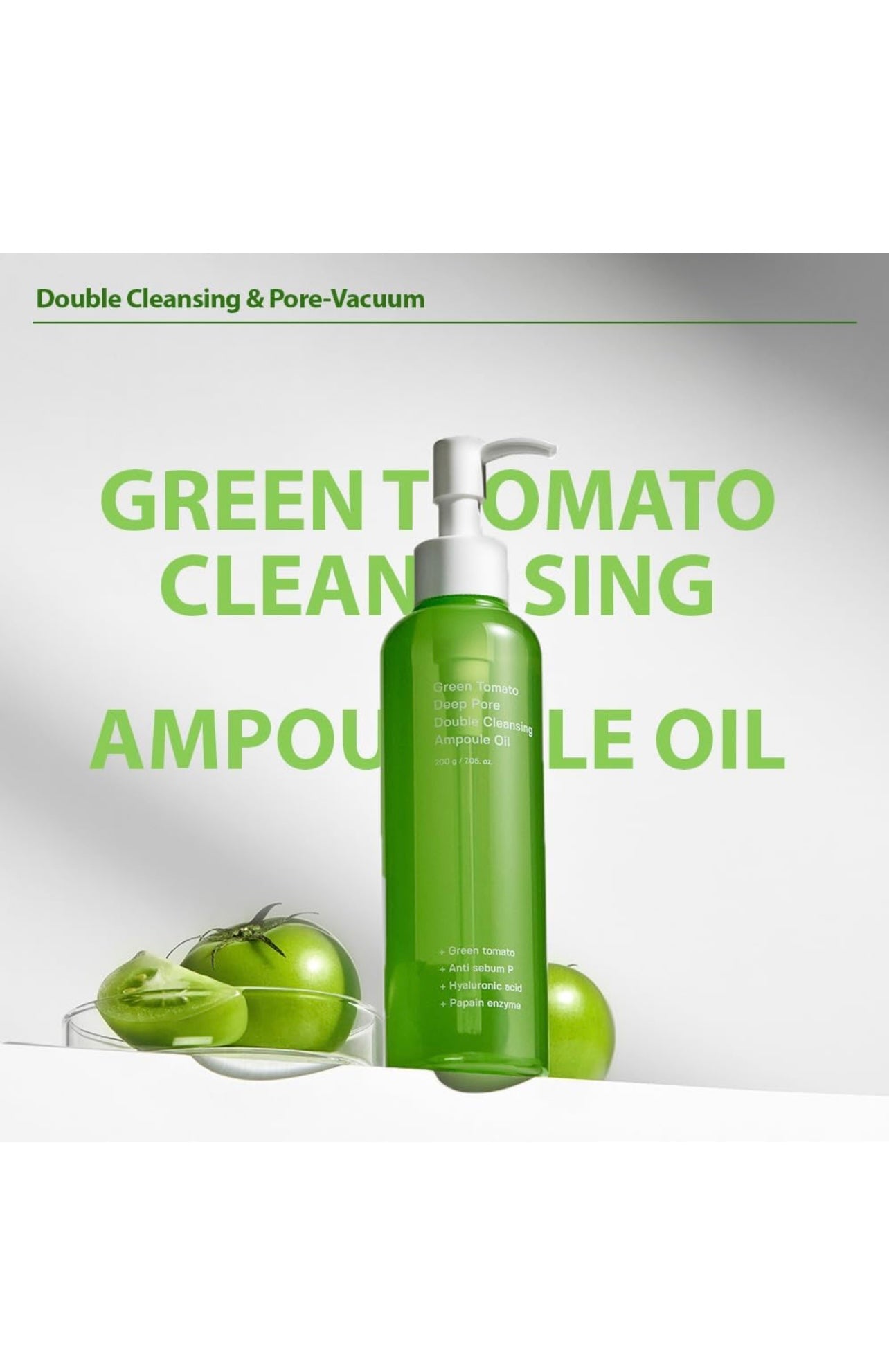 SUNGBOON EDITOR Green Tomato Deep Pore Double Cleansing Ampoule Oil