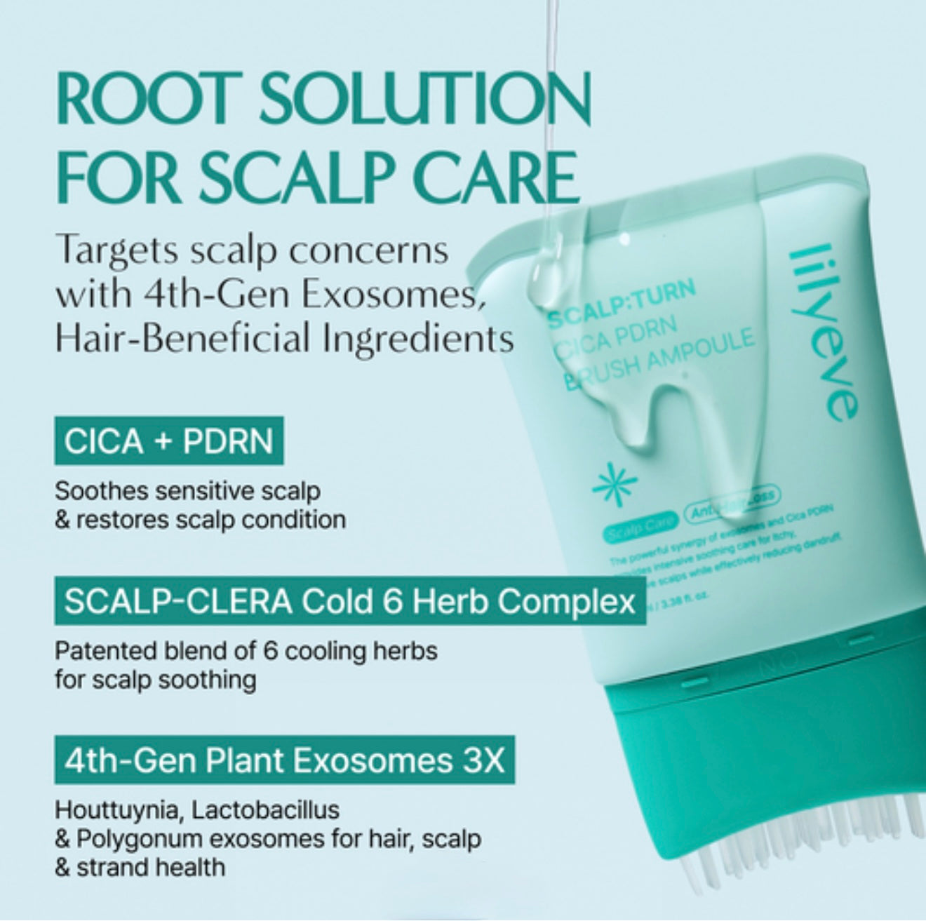 Lilyeve Scalp:Turn Cica PDRN Brush Ampoule Mini