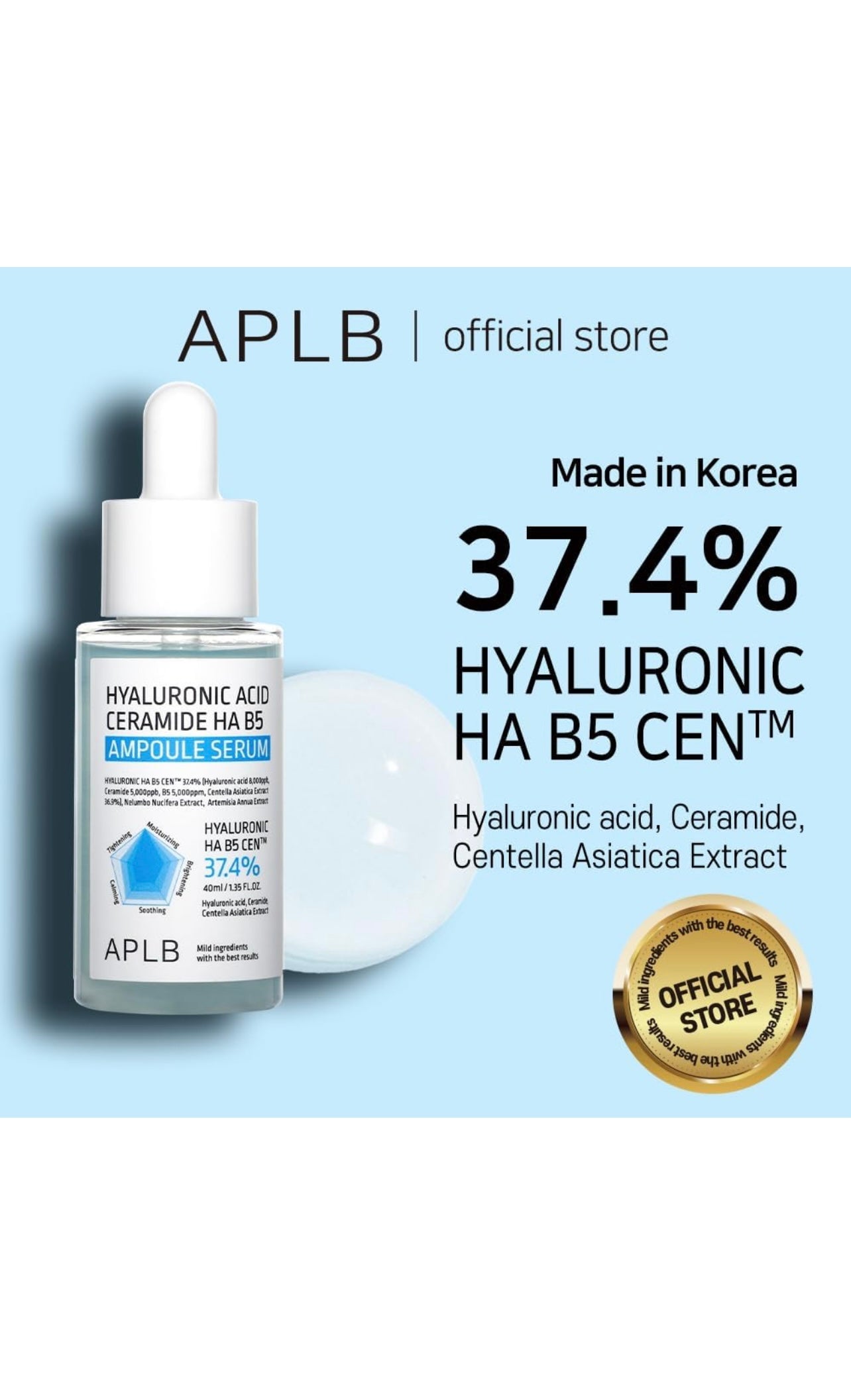 APLB Hyaluronic Acid Ceramide HA B5 Ampoule Serum