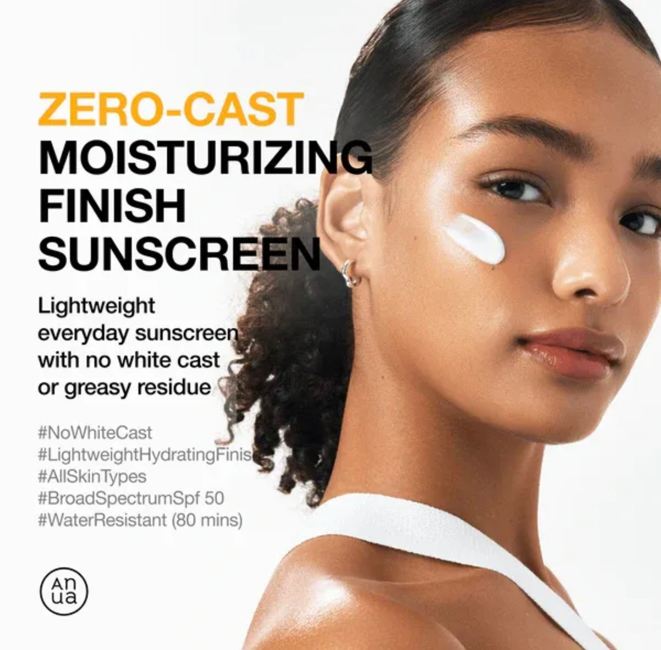 Anua Zero-Cast Moisturizing Finish Sunscreen