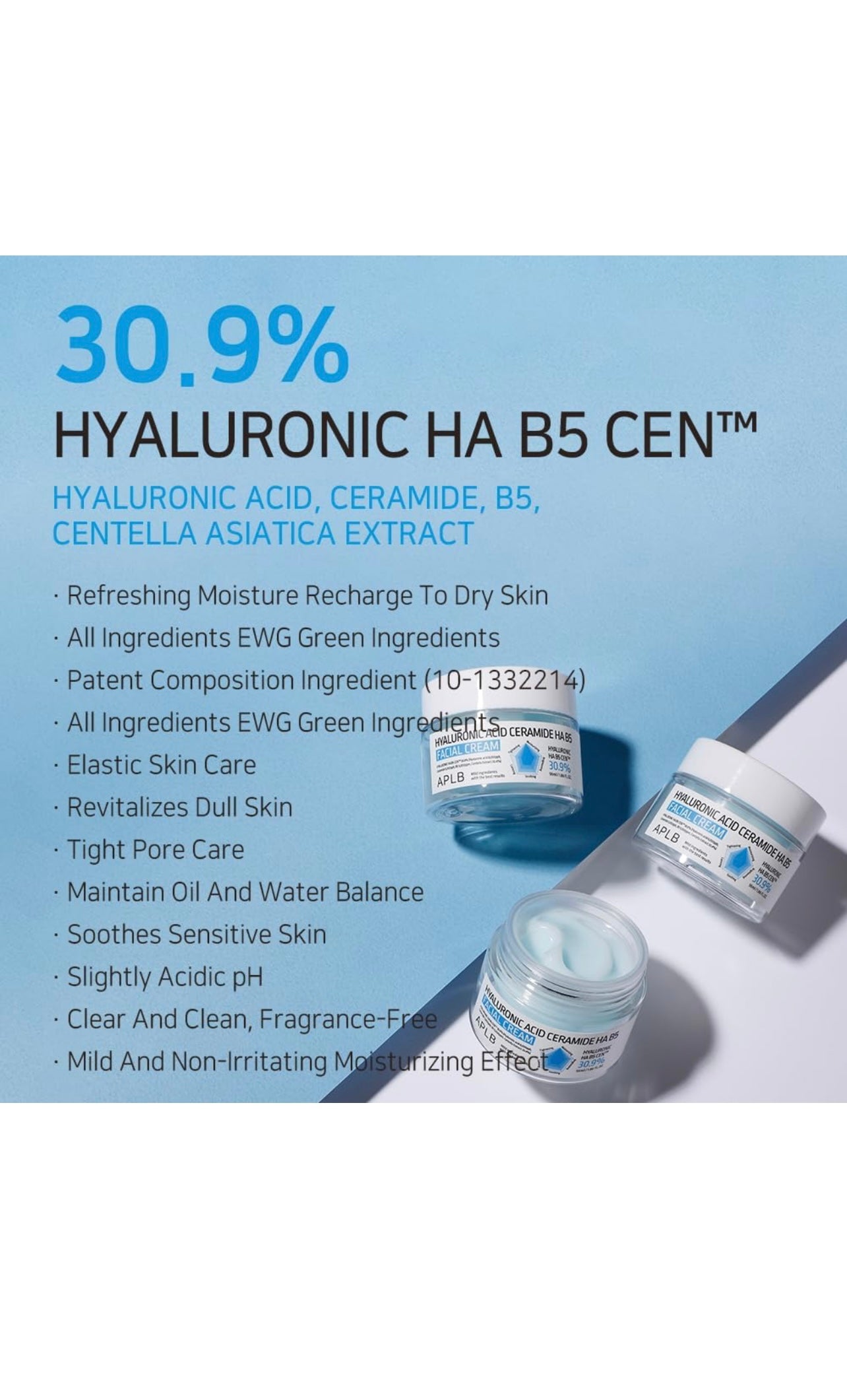 APLB Hyaluronic Acid Ceramide HA B5 Facial Cream