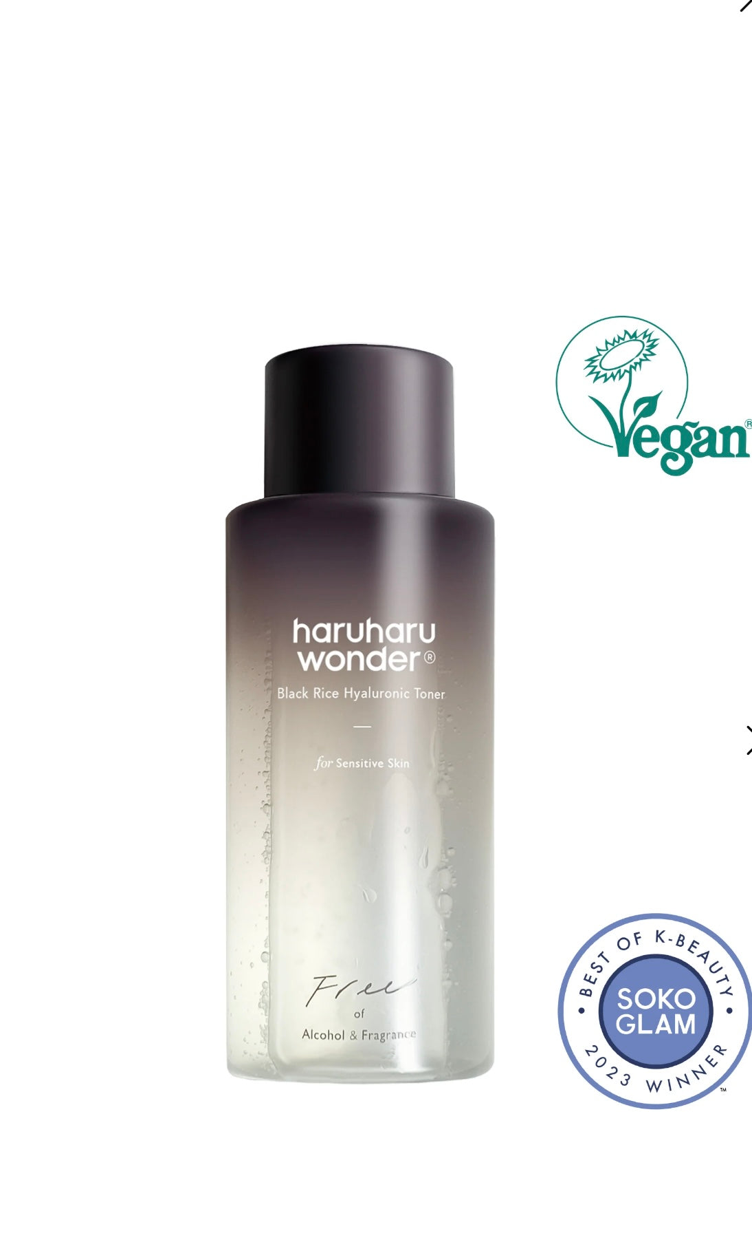 Haruharu WONDER Black Rice Hyaluronic Toner Fragrance Free