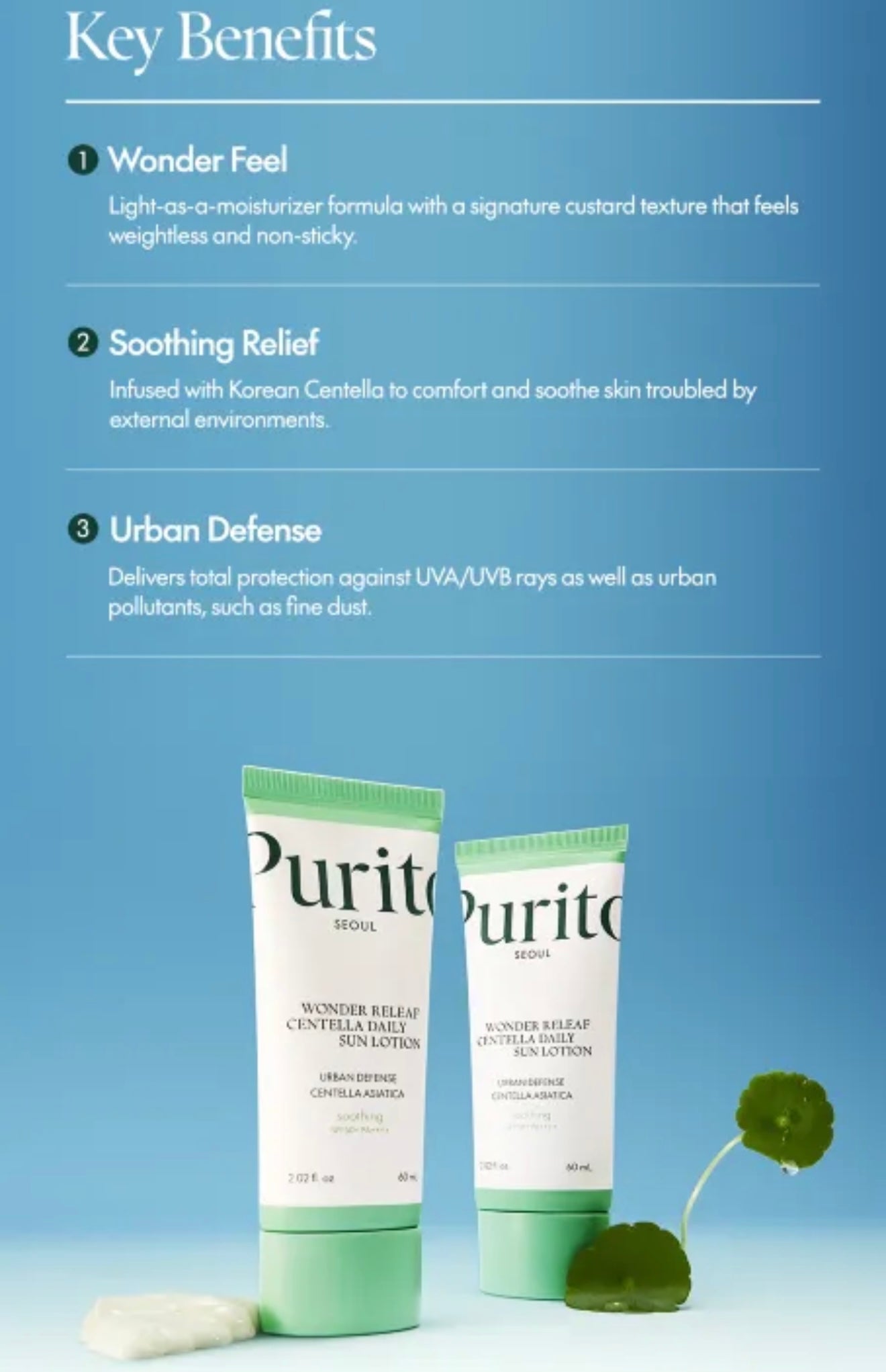 Purito SEOUL Wonder Releaf Centella Daily Sun Lotion
