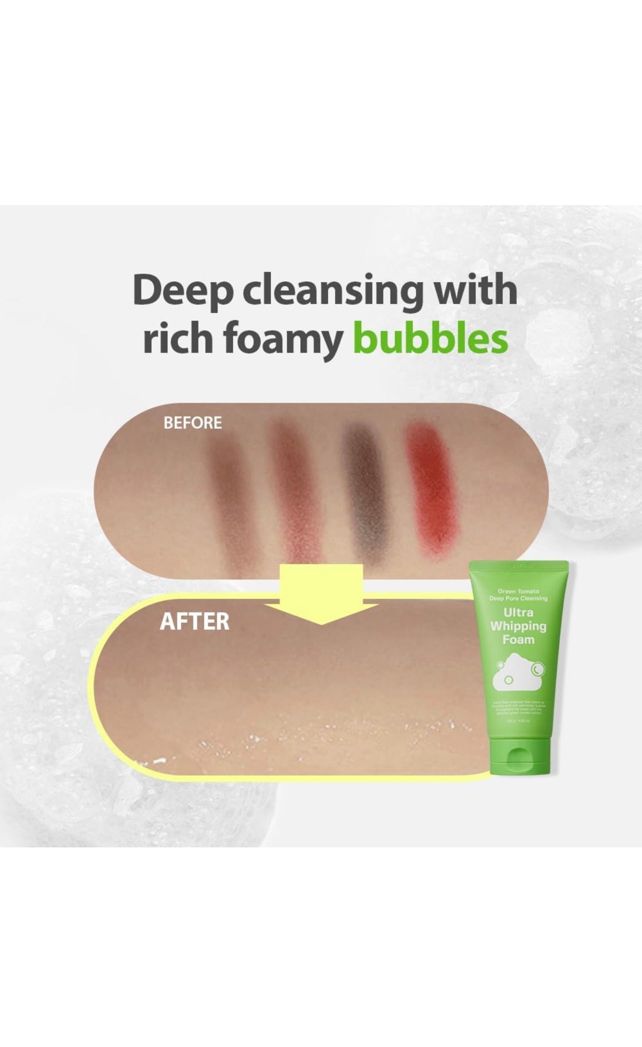 SUNGBOON EDITOR Green Tomato Deep Pore Cleansing Ultra Whipping Foam