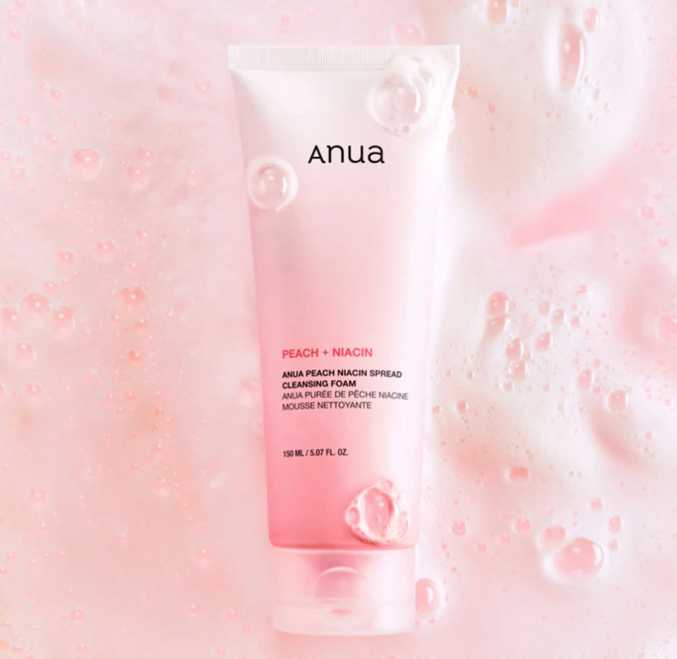 Anua Peach Niacin Spread Cleansing Foam