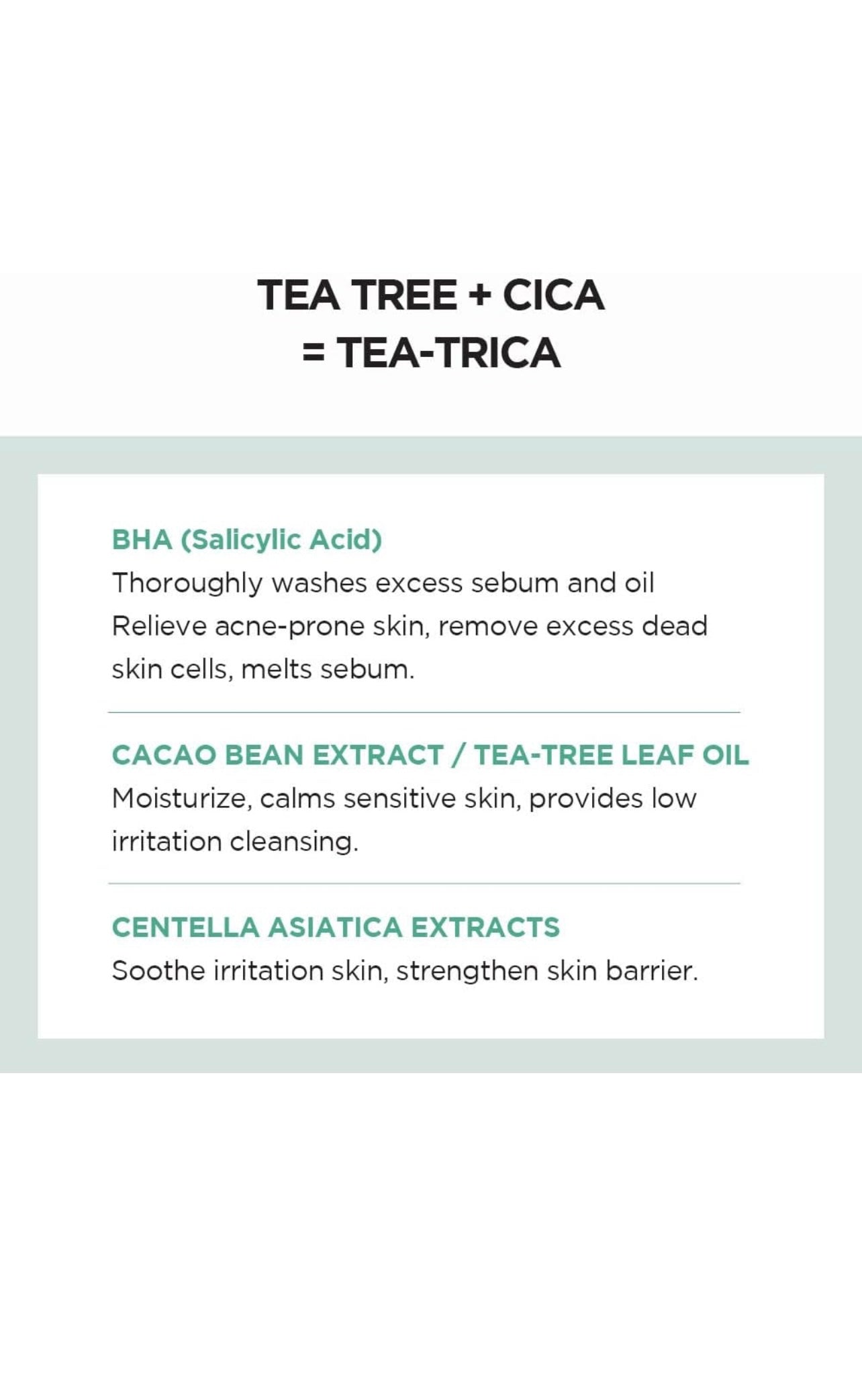 SKIN1004 Madagascar Centella Tea-Trica BHA Foam 125ml